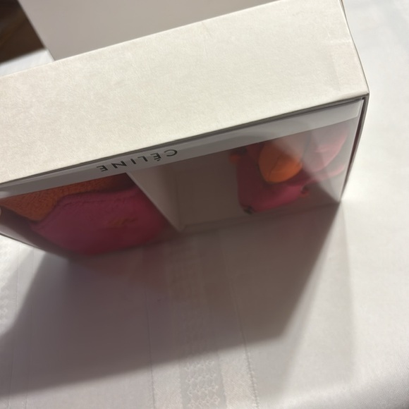 RARE Céline Bear Keychain and Washcloth/Handkerchief Box Set Limited Edition - Picture 5 of 6